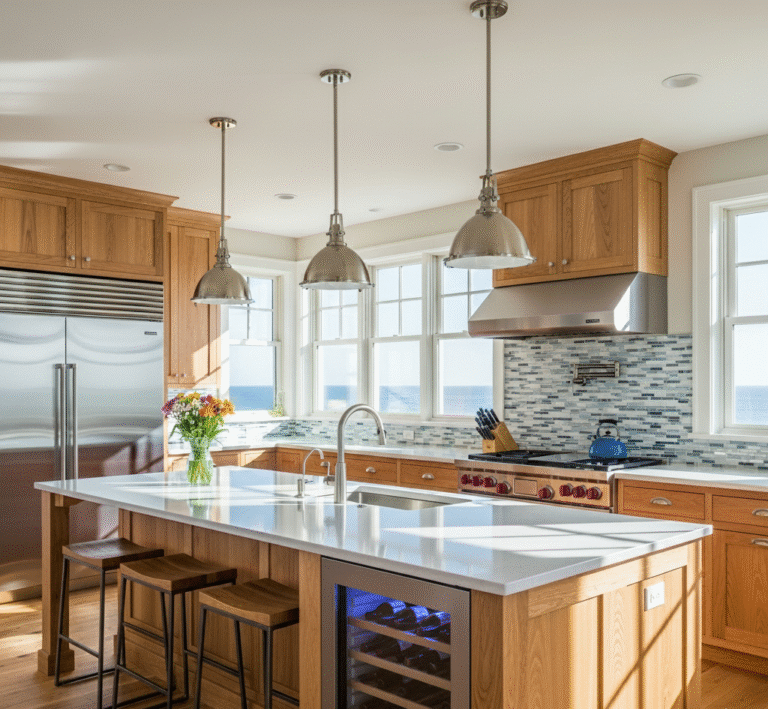Manteo kitchen remodel by Curtis Bros Contracting, reflecting the craftsmanship praised in client reviews.