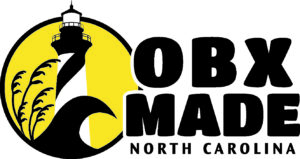 OBX Made North Carolina logo from the Outer Banks Chamber of Commerce showcasing local Outer Banks businesses and craftsmanship.