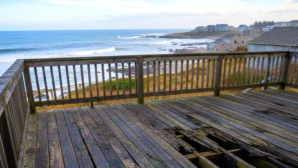 rotted wood deck outer banks nc