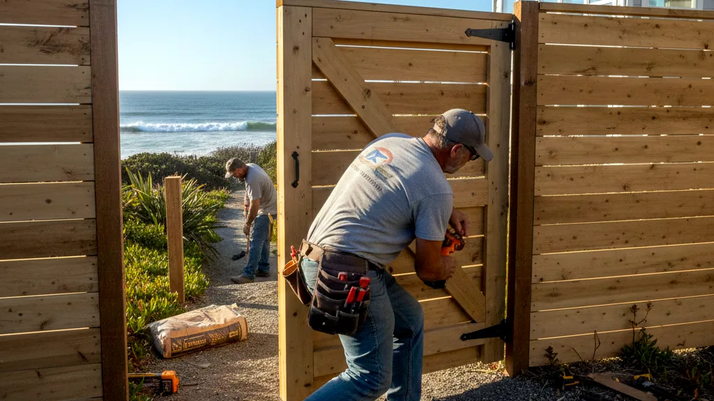 Outer Banks fence and gate repair for coastal residential and rental properties.