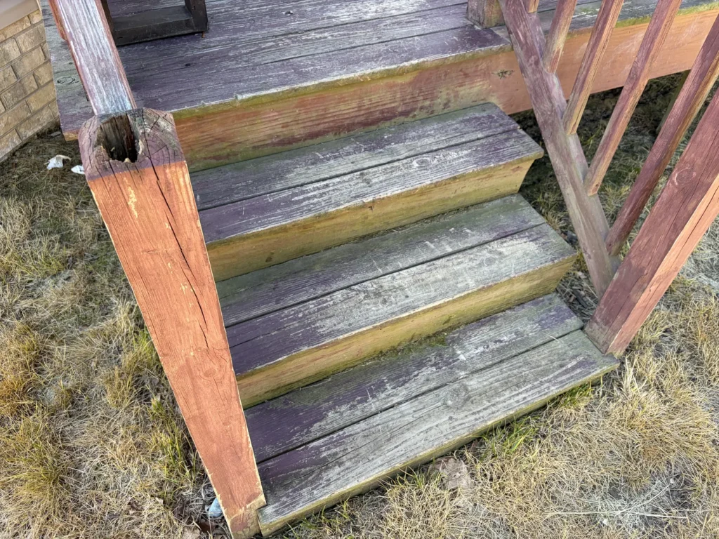 Deck stair replacement project in Kill Devil Hills, NC by Curtis Bros Contracting