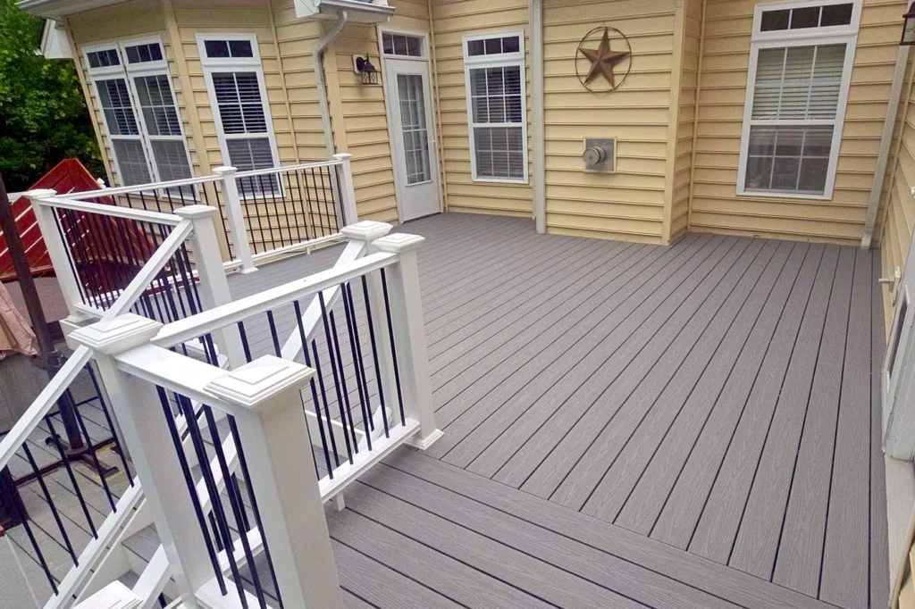 Deck replacement and resurfacing project by Curtis Bros. Contracting near Williamsburg, VA